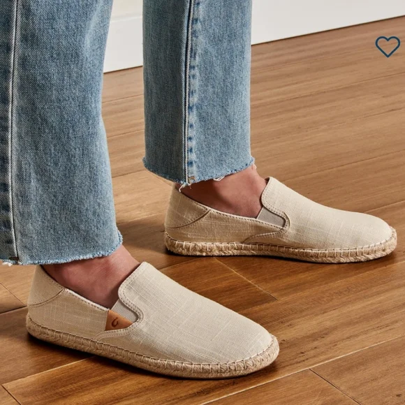 OluKai Shoes Olukai Kaula Paa Kapa Womens Linen Espadrilles